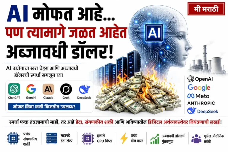 AI च्या मागे कोण कमावतो? OpenAI, Google, Meta, DeepSeek आणि NVIDIA यांचा संपूर्ण खेळ समजून घ्या
