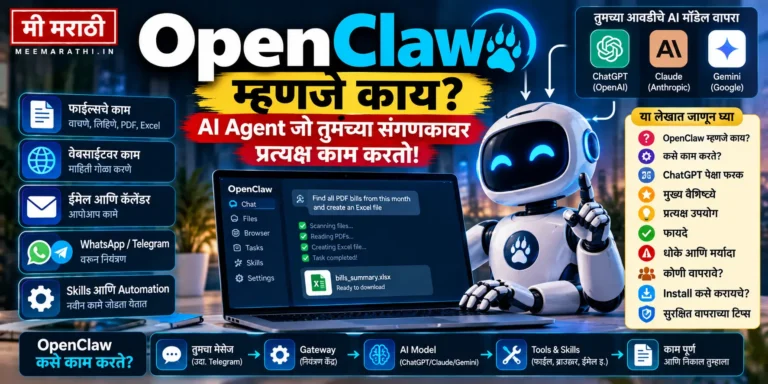 OpenClaw AI म्हणजे काय? तुमचा कॉम्प्युटर चालवणारा स्मार्ट AI Agent!