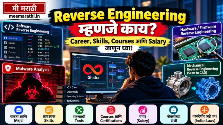 Reverse Engineering Software, AI आणि Cybersecurity मधील करिअर, Skills, Courses आणि Salary जाणून घ्या!